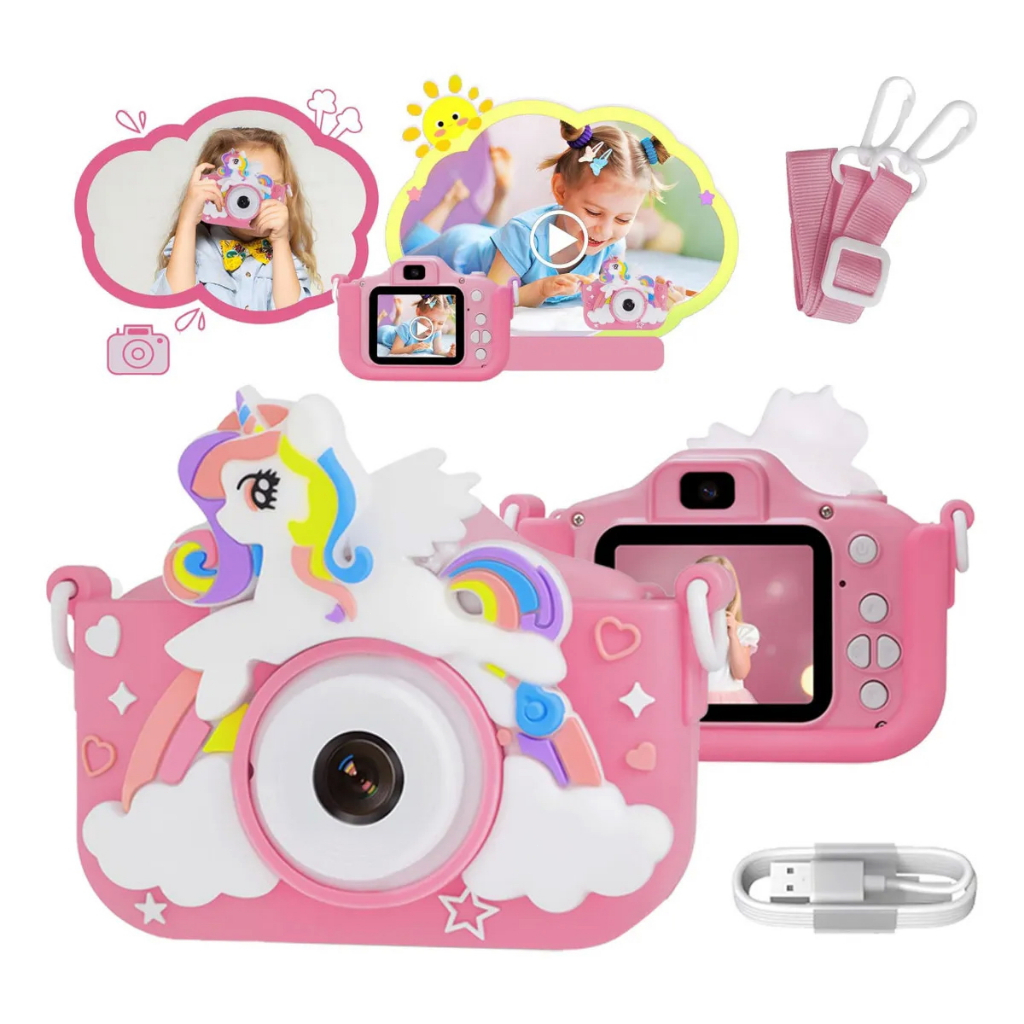 Câmera Infantil Digital Filmadora Infantil Máquina Fotográfica Infantil Fotografa E Filma Tira Foto De Verdade Azul Swav em Oferta na Shopee