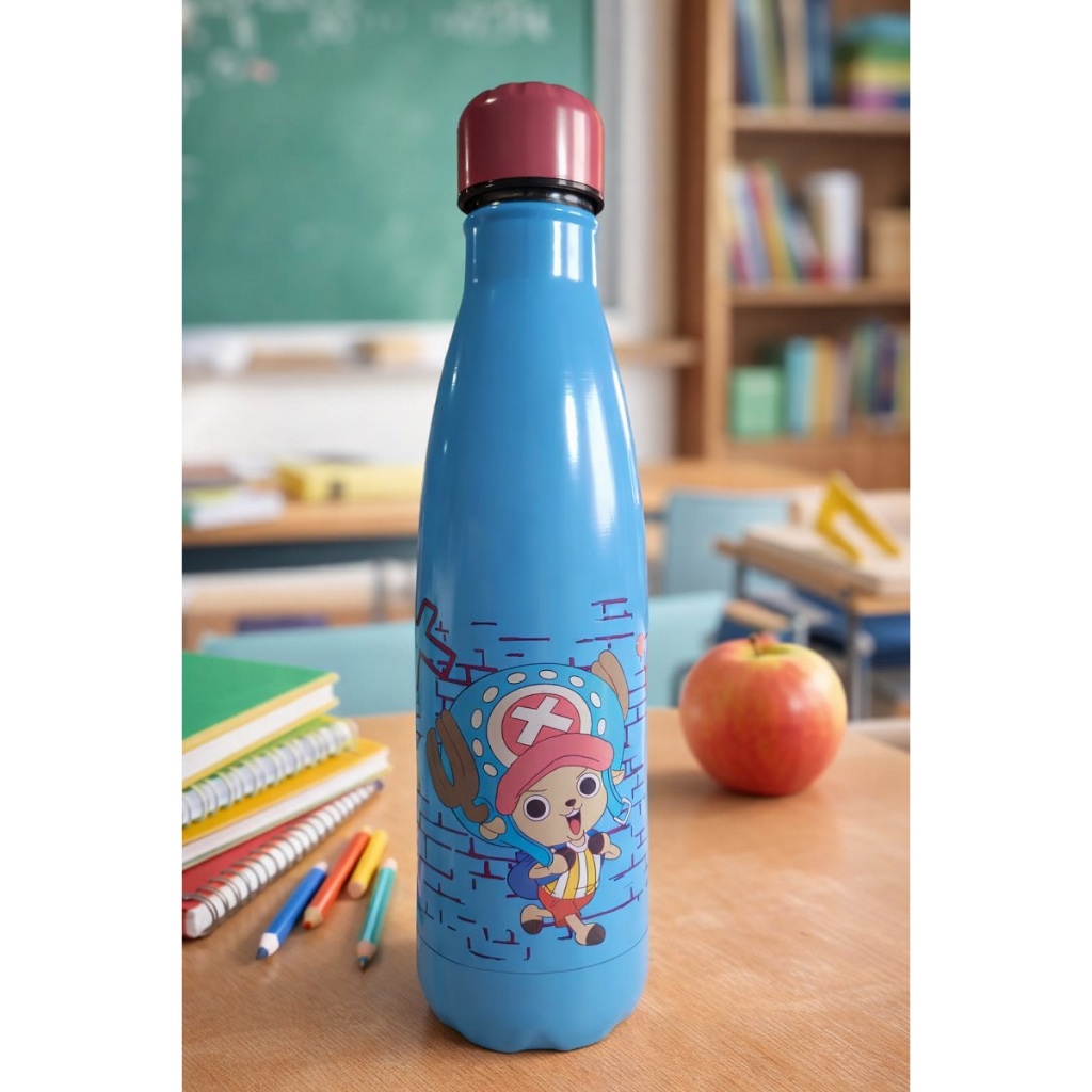 Garrafa One Piece Tony Chopper Térmica Inox 500ml Oficial Piticas