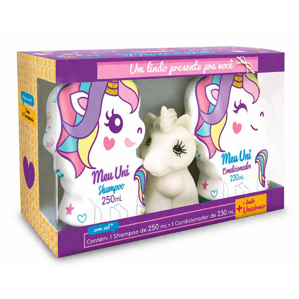 Kit Shampoo 250ml + Condicionador 230ml Kids Unicórnio Nutriex