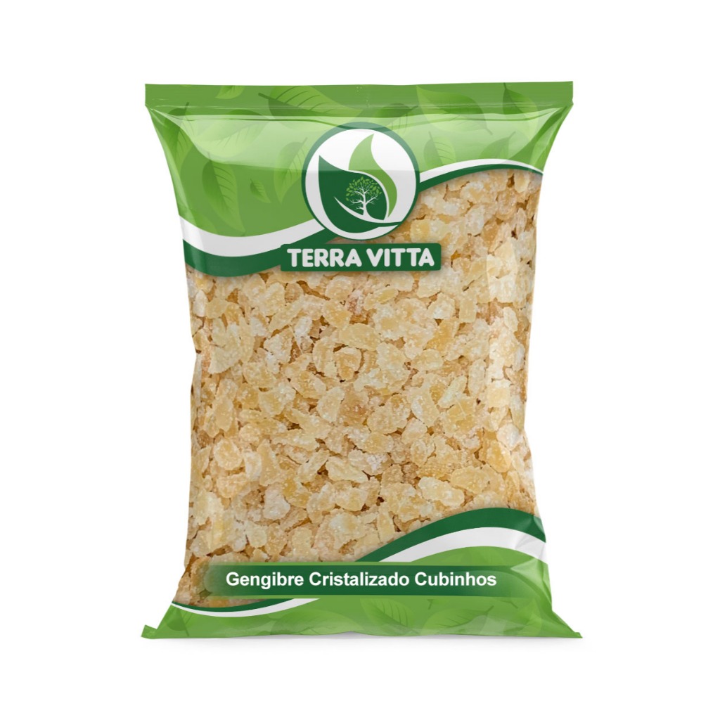 Gengibre Cristalizado Cubos