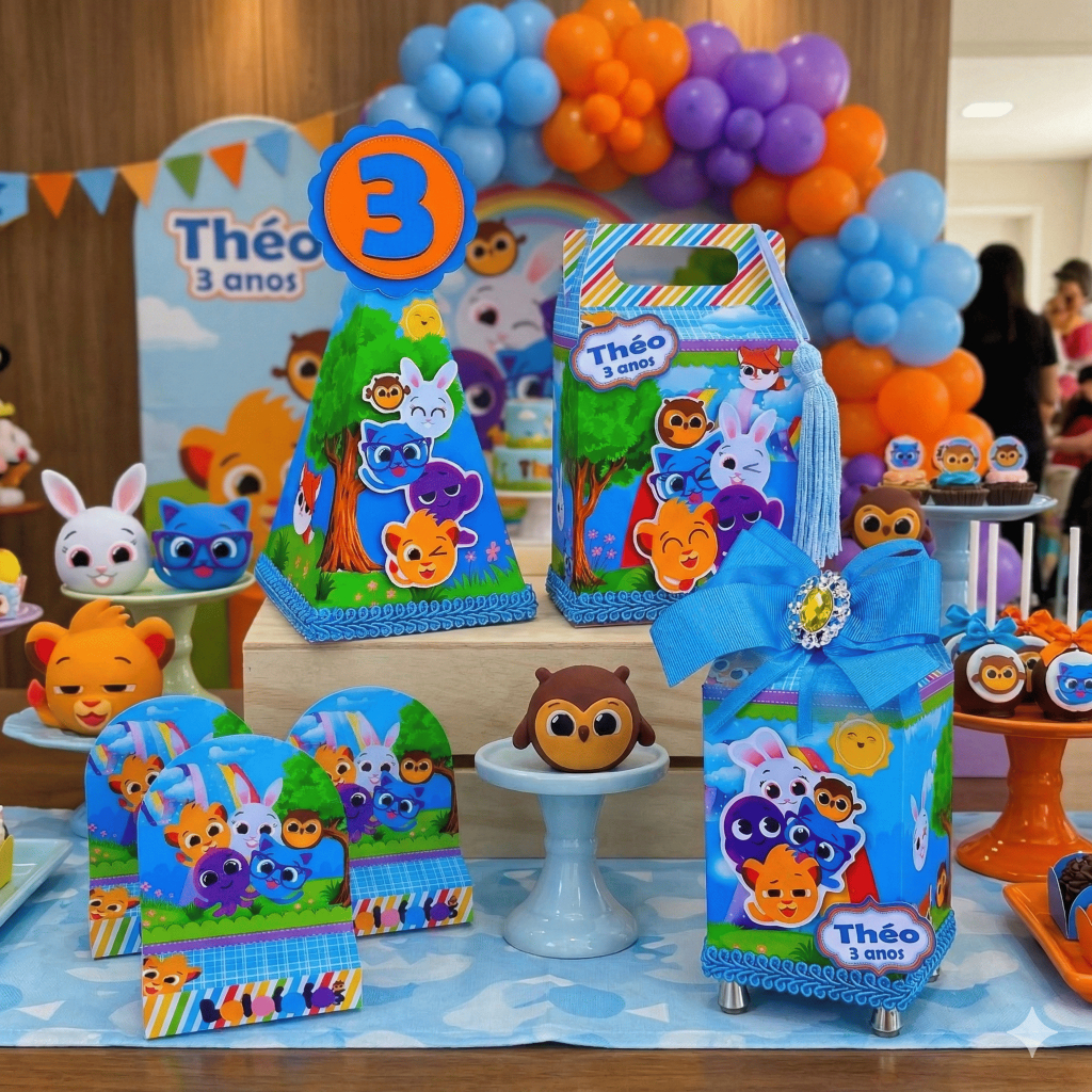 Bolofofos Personalizados Menino Lembrancinha Aniversário 1 Ano Caixinha Decoração Mesversário Festa