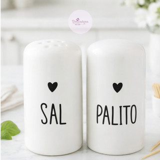 Kit de Paliteiro e Saleiro de Mesa - ESCRITA