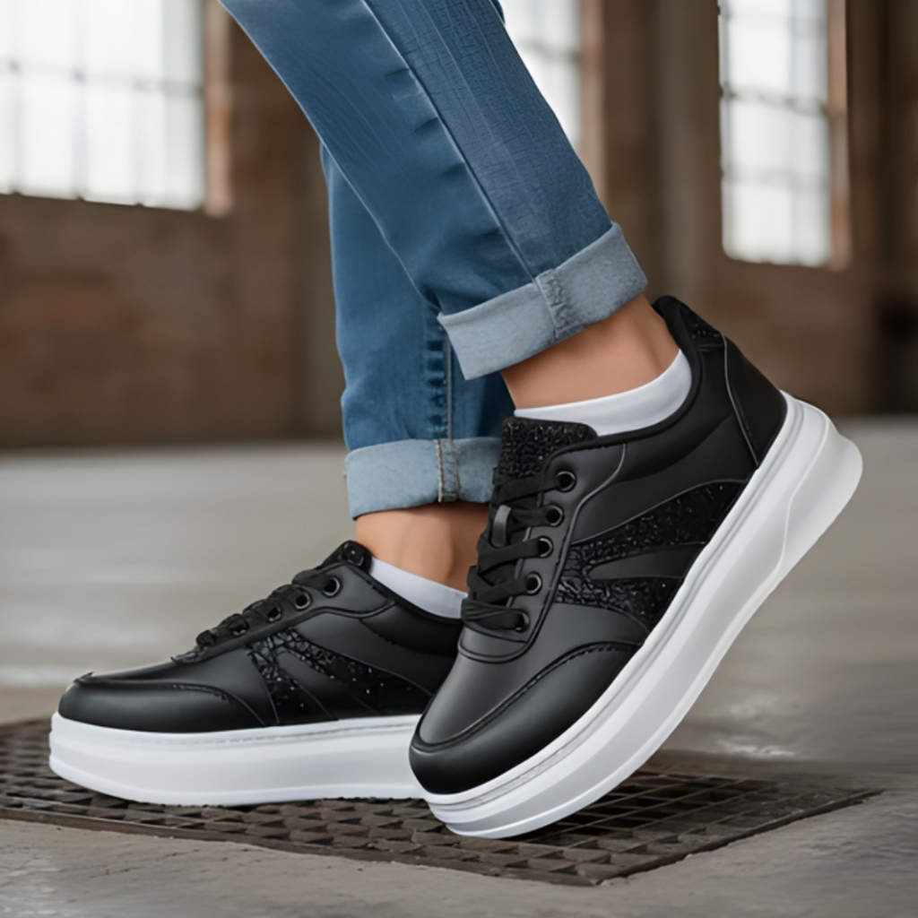 Tênis Infantil Feminino Casual Sola Alta Plataforma Original Air Escolar Confortável Leve Macio
