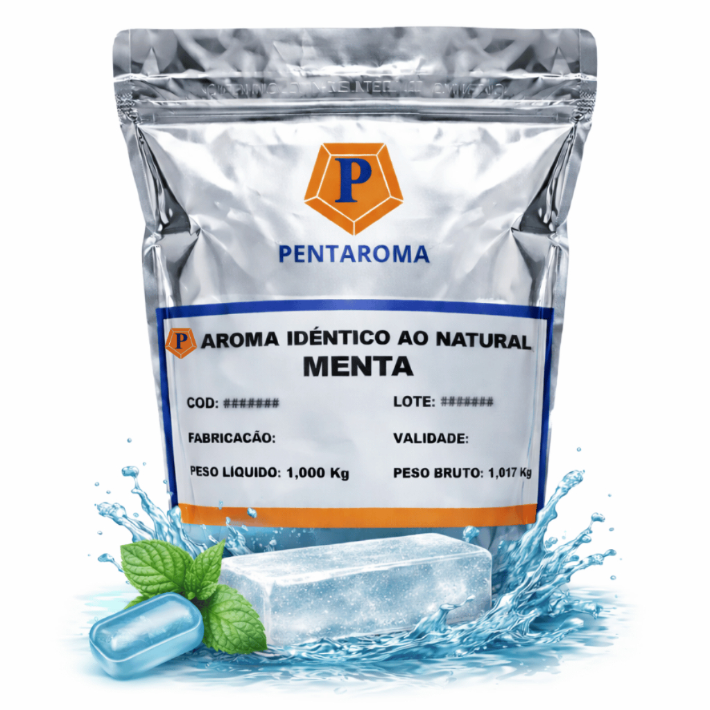 Aroma Profissional Gelo Saborizado  - Menta - Pentaroma - 1Kg | Rende 330+ Gelos