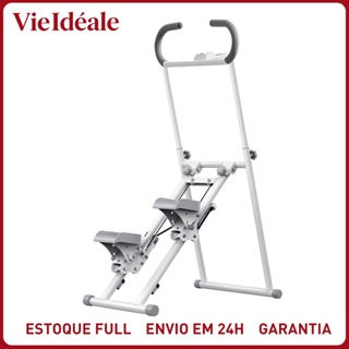 Simulador De Caminhada Stepper Escalada Aparelho Cardio Dobrável 120kg Fitness Visor Lcd em Oferta na Shopee