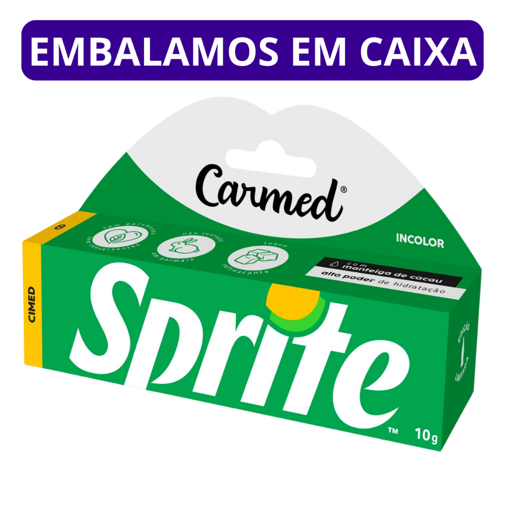 Hidratante Labial Carmed Sprite Incolor 10g - Edição Limitada