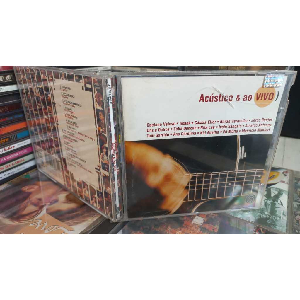 Cd Acústico E Ao Vivo Caetano Veloso Arnaldo Antunes barão vermelho rita lee kid abelha ed motta