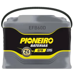 Bateria Pioneiro Automotiva 12V 60AH EFB - PARA CARRO COM START-STOP - 24 Meses de Garantia de Fábrica
