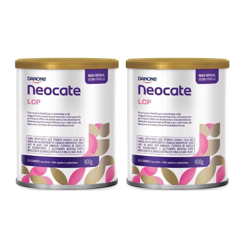 Neocate LCP 400g Danone - Kit 2 Latas Validade 17/10/2026