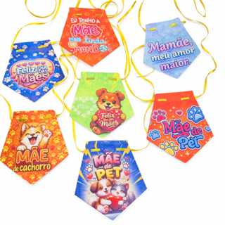 Kit Gravatinha Dia Das Mães Pet Shop Cachorro Gato Folia Macho Fêmea Banho Tosa Personalizada em Oferta na Shopee