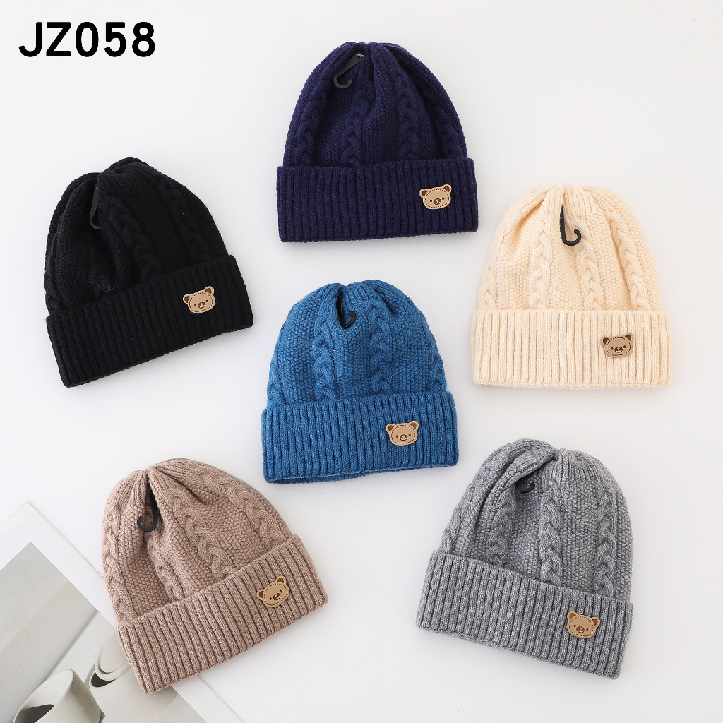 2026 Novo Touca Infantil Simple Menino Quente Forrado Touca Gorro Infantil  Para 0- 3 ano Modelo JZ058