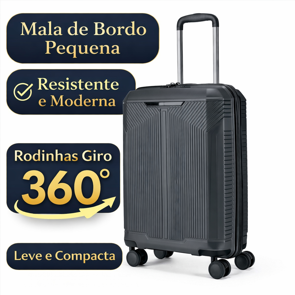 Imagem Mala de Bordo Premium Primicia P Rígida ABS Rodinhas 360 Giro Duplo Leve Resistente Moderna TSA Anac