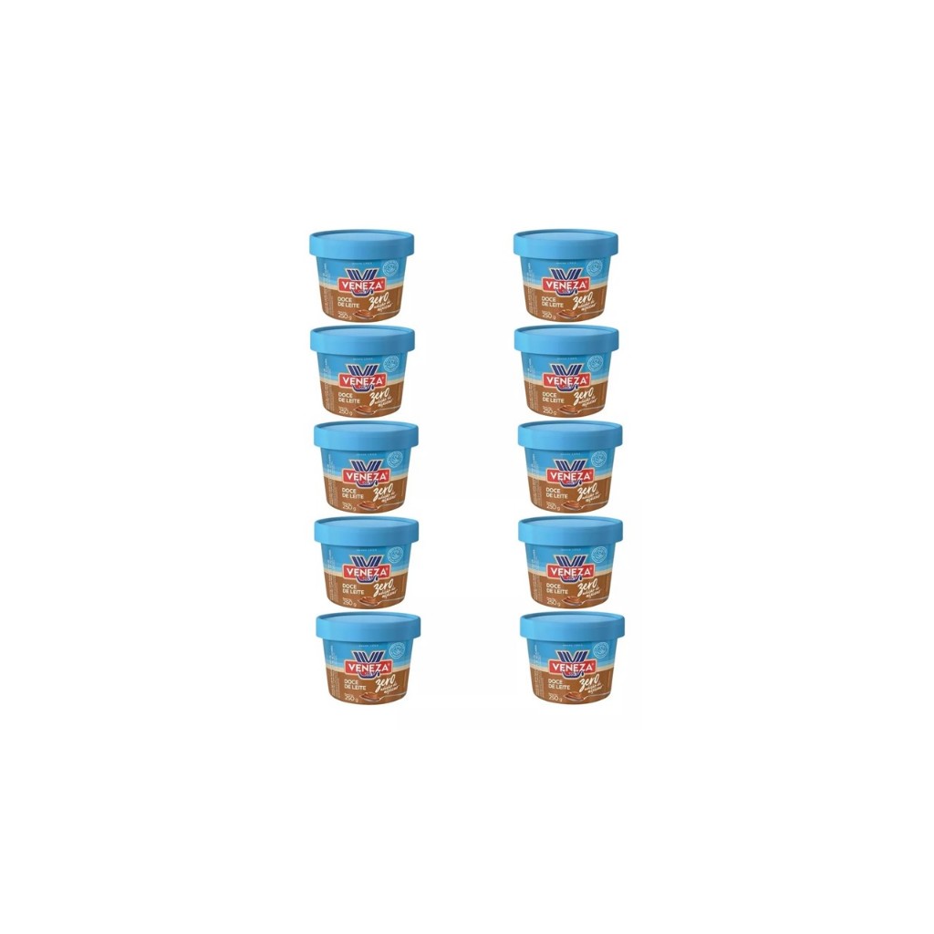 Kit 10 Doce De Leite Veneza Zero Adição De Açúcar 250gr