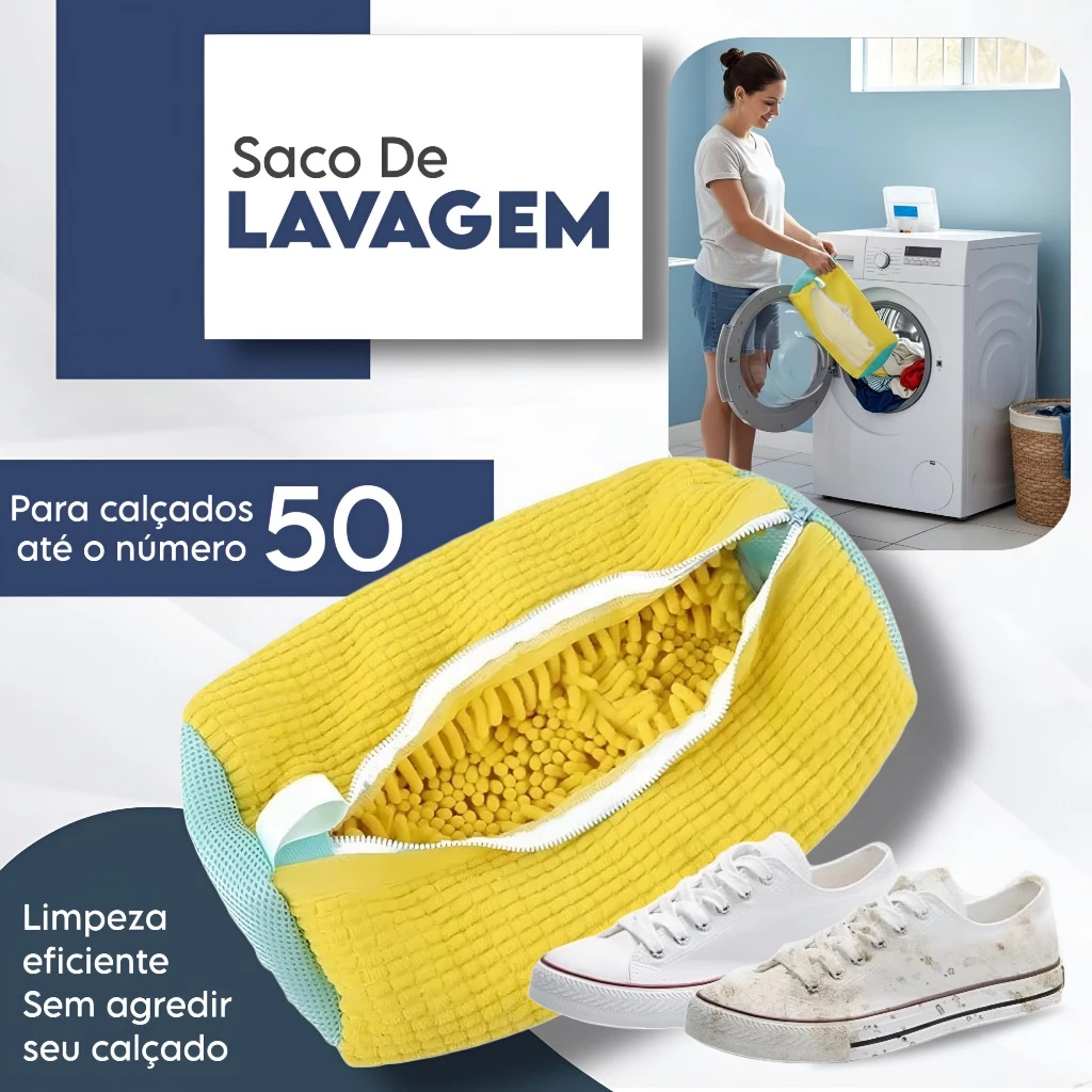 Kit 2 Capas Protetoras para Lavar Tênis – Protege e Limpa sem Danificar Alta Durabilidade