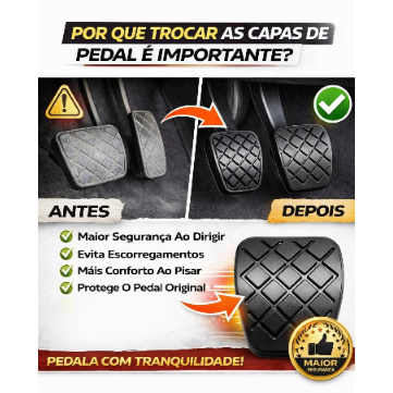 Capa Pedal Renault Sandero Logan Duster 2014 2015 2016 2017 2018 2019