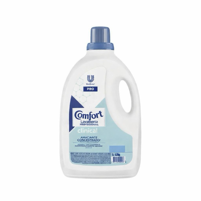 Amaciante Concentrado Comfort Lavanderia Clinical 5L – Profissional | Perfume Suave e Proteção para Roupas
