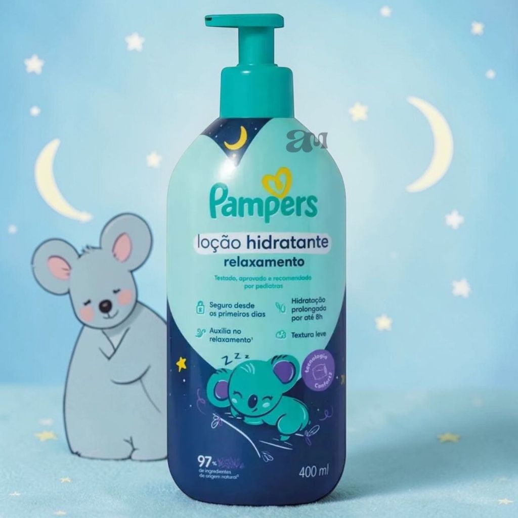Loção Hidratante Pampers Relaxamento 400ml Bebê Camomila Lavanda