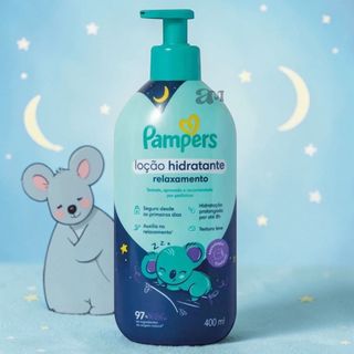 Loção Hidratante Pampers Relaxamento 400ml Bebê Camomila Lavanda