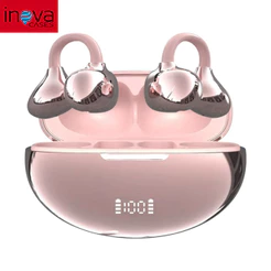 INOVA FreeClip Fone de Ouvido Bluetooth Sem Fio Design em C Digital de Bateria Chamadas Nítida