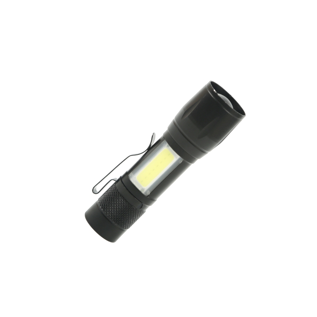 Lanterna LED Portátil Com Luz Lateral e Clip Multiuso
