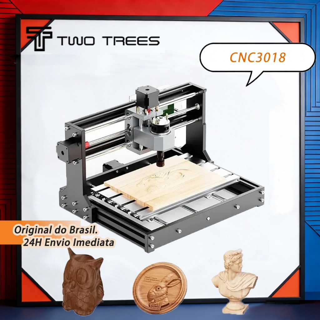 TWOTREES | TTC3018 Cnc Router Machine Roteador 3 Eixos Pvc Pcb 127/220v em Oferta na Shopee