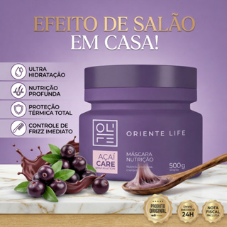 Máscara Açaí Care Oriente Life 500g em Oferta na Shopee