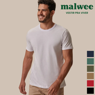 CAMISETA BÁSICA | MASCULINA | VÁRIAS CORES  | ALGODÃO PREMIUM | MALWEE em Oferta na Shopee