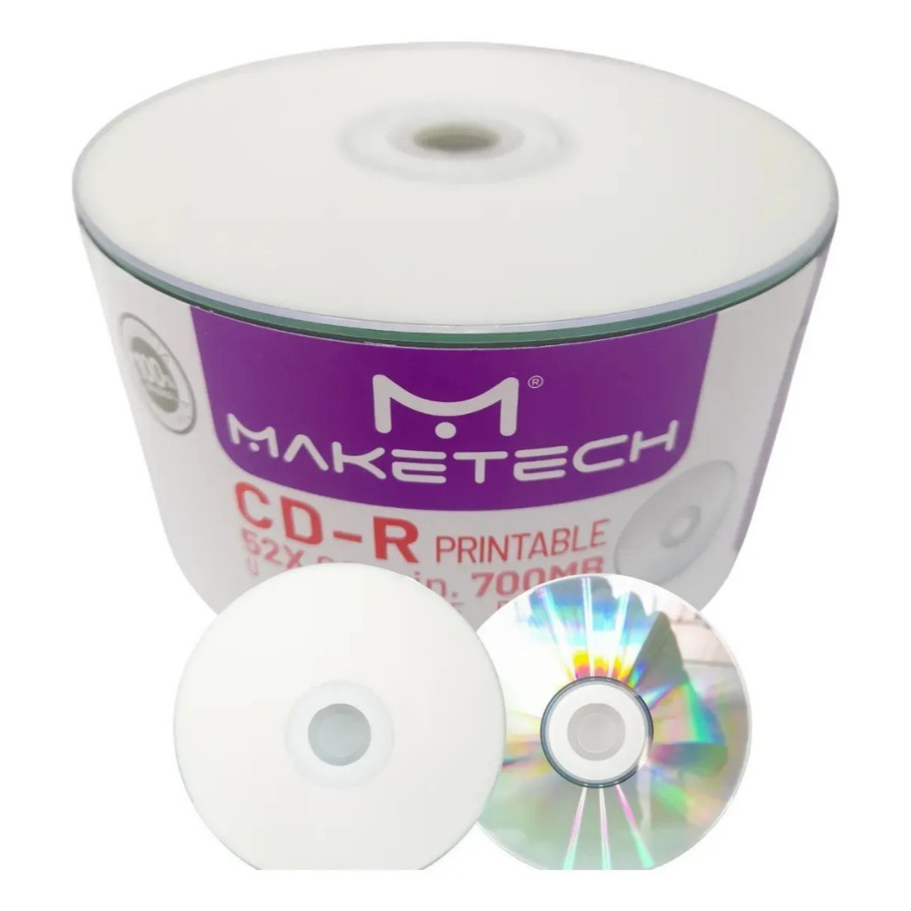 10 Unidades Cd Virgem Maketech Printable nos Envelopes Coloridos