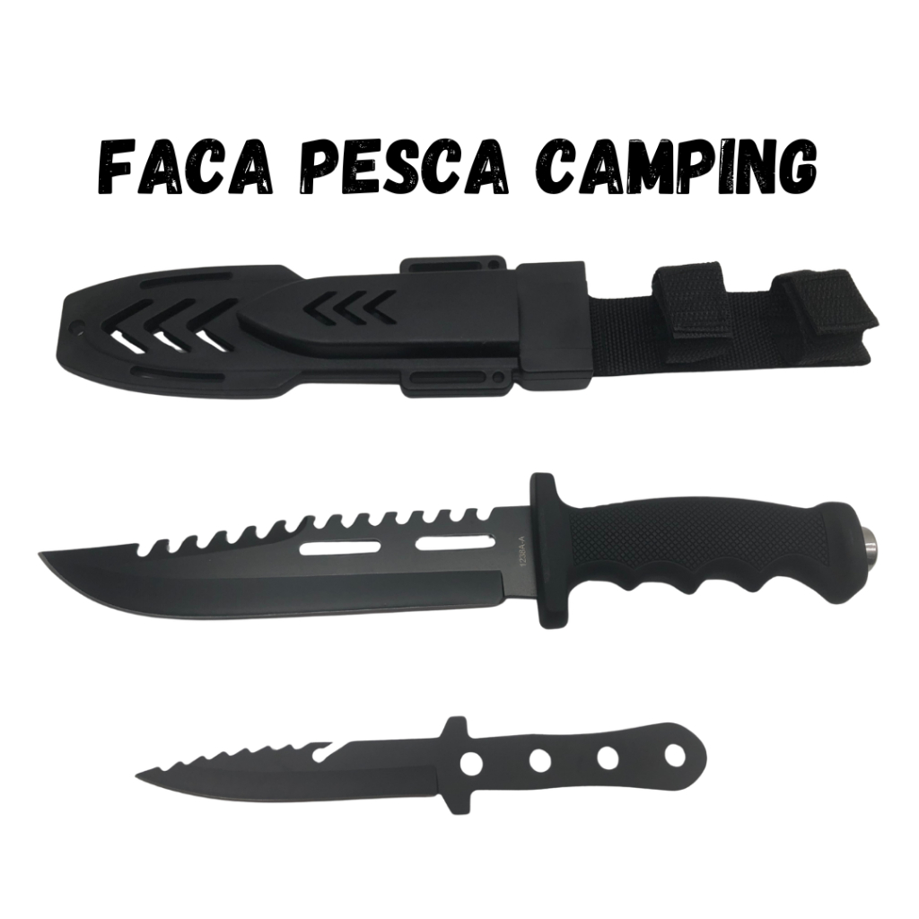 Faca Camping, Caça, Peca Sobrevivência Lâmina Serrilhado 1266