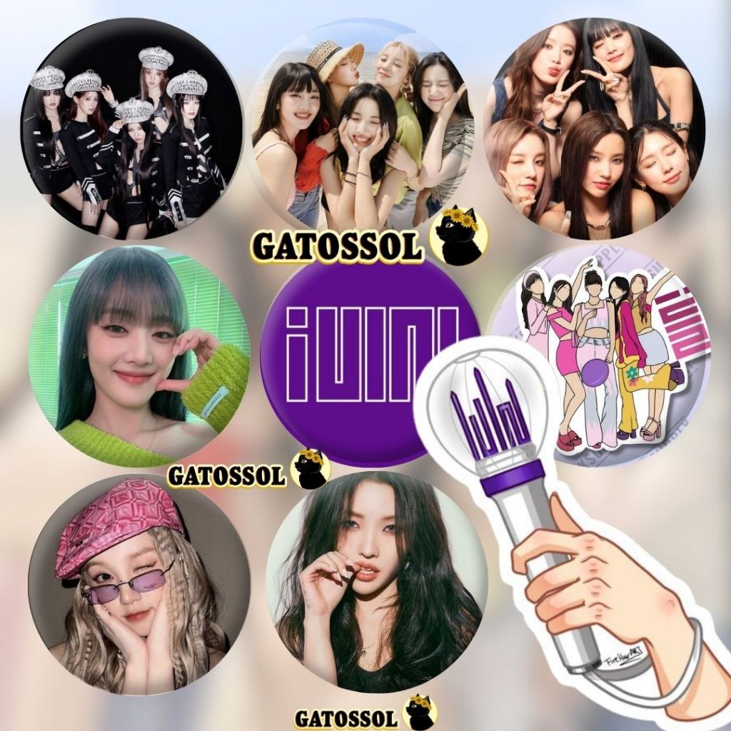 Bottons (G)I-DLE 4,5 cm KPOP-IDOL Gidle G I-dle Bottom/botton/Boton/Broche/Boton/Button/Pin/Botum