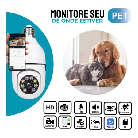 Câmera de Segurança WIFI v360pro 8177 360° — foto 9