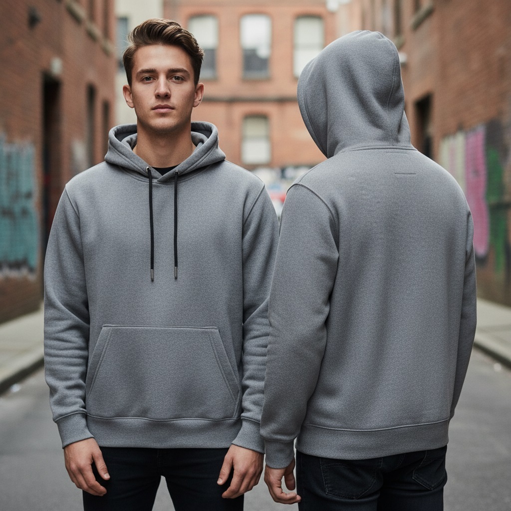 Moletom Blusa de Frio Masculino Algodão Flanelado Moleton Canguru Premium