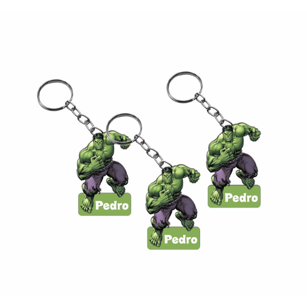 Chaveiro Personalizado Hulk em MDF