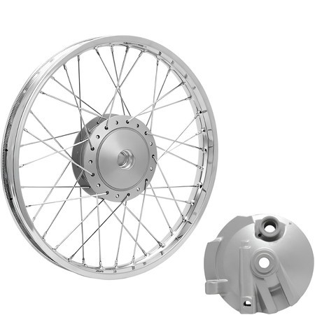 Roda Dianteira Raio 4mm Honda Pop 100 110 Tambor C/ Espelho