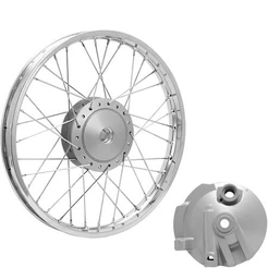 Roda Dianteira Raio 4mm Honda Pop 100 110 Tambor C/ Espelho