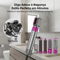 Escova Secadora Airwrap 5 em 1 Profissional Alta Potência Modelador Alisador Cachos ENVIO IMEDIATO