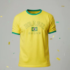Camiseta Masculina Do Brasil Camisa Torcida Brasileiro Neymar Copa Do Mundo Rumo ao Hexa