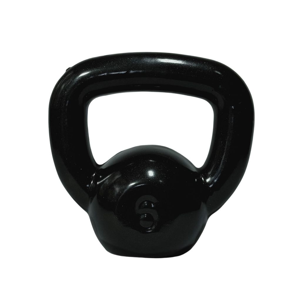 KETTLEBELL DE FERRO 6 KG EMBORRACHADO  - TREINO CASA, ACADEMIA E CROSSFIT