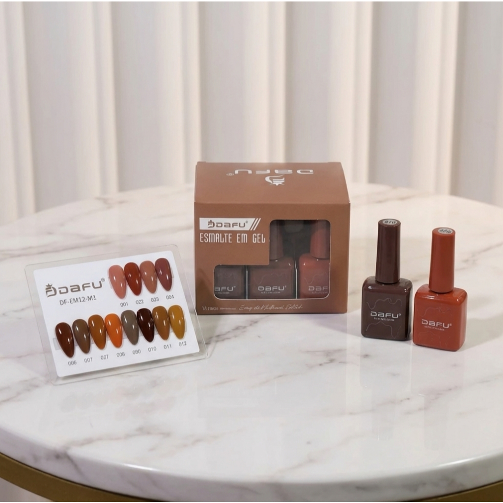 Esmalte DAFU em gel – Coleção Tom de Marrom | 10ml – Venda Unitária