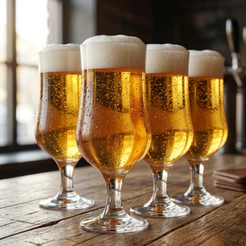 Jogo de Taças de Vidro Barcelona G para Cerveja 370ml 4pcs - Ruvolo