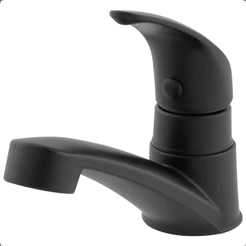 Torneira Bancada Banheiro Lavatório Baixa Lavabo Abs Preto