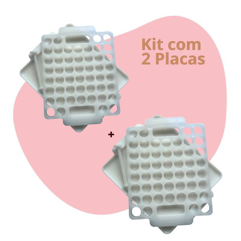 Kit 2 Placas Porcionadora Para Doces 50Cav 13G Caparroz