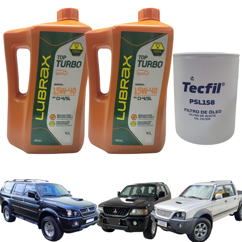 kit Troca Oleo L200 GLS / Pajero HPE Sport Motor 2.5 2005/ em diante Mitsubishi