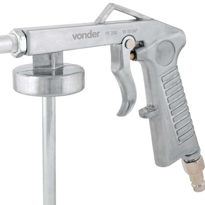 Pistola Pneumática para Emborrachamento em Alumínio com Engate Rápido PE200 Vonder — imagem 2 de 2