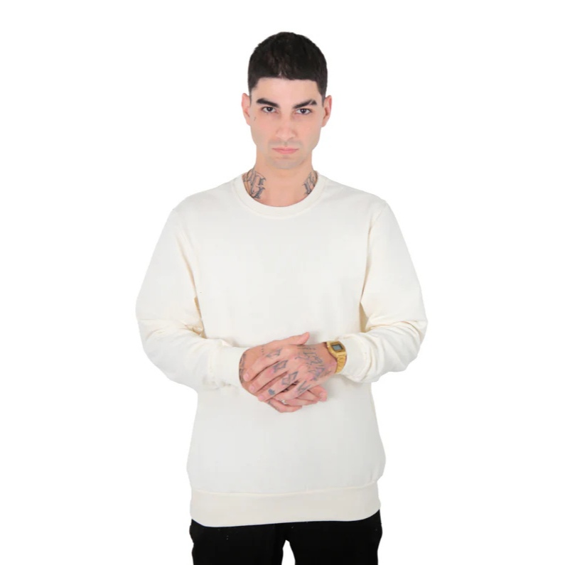 Moletom Masculino Blusão Gola Careca Felpudo Básico Liso Inverno Blusa de Frio Algodão Casual Premium Lacrosse Essential