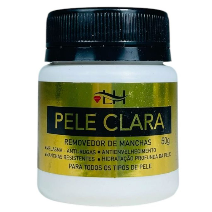 Pele Clara Pomada Clareadora  1 Unidade 50g LH - PARA TODOS OS TIPOS DE PELE