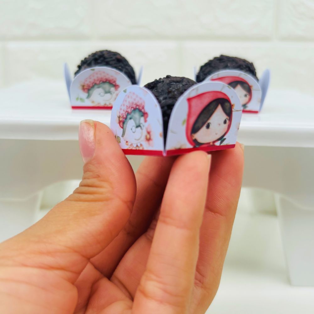Forminha de Doces Chapeuzinho Vermelho Personalizada / Lembrancinha de Festa /Aniversário
