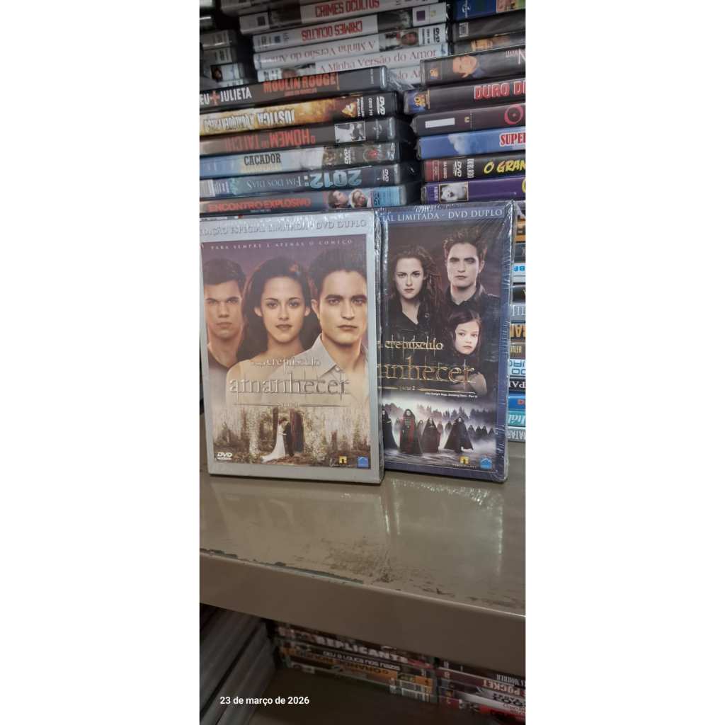 SAGA AMANHECER PARTE 1 E 2 - 4 DVDS - LACRADOS, ORIGINAIS.