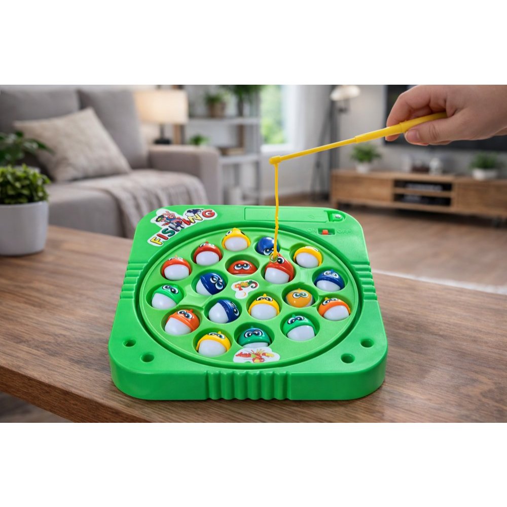 Brinquedo Pega Peixe - Sortida Base em Plástico Resistente e Fácil de Usar