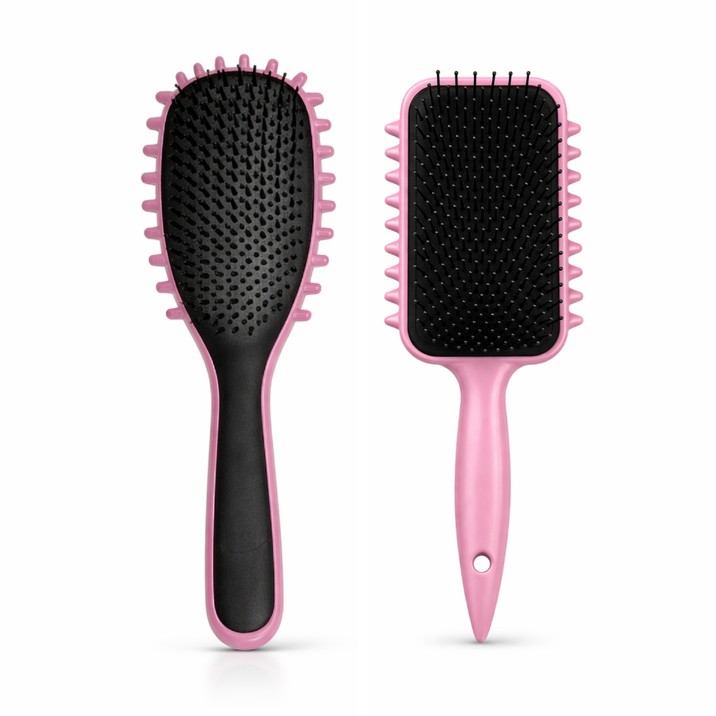 Kit 02 Escova Fitagem Onda Finalização Completa para Cabelos com Curvatura Cacheados